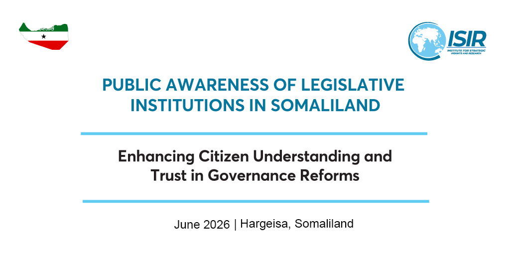 PUBLIC AWARENESS OF LEGISLATIVE INSTITUTIONS IN SOMALILAND